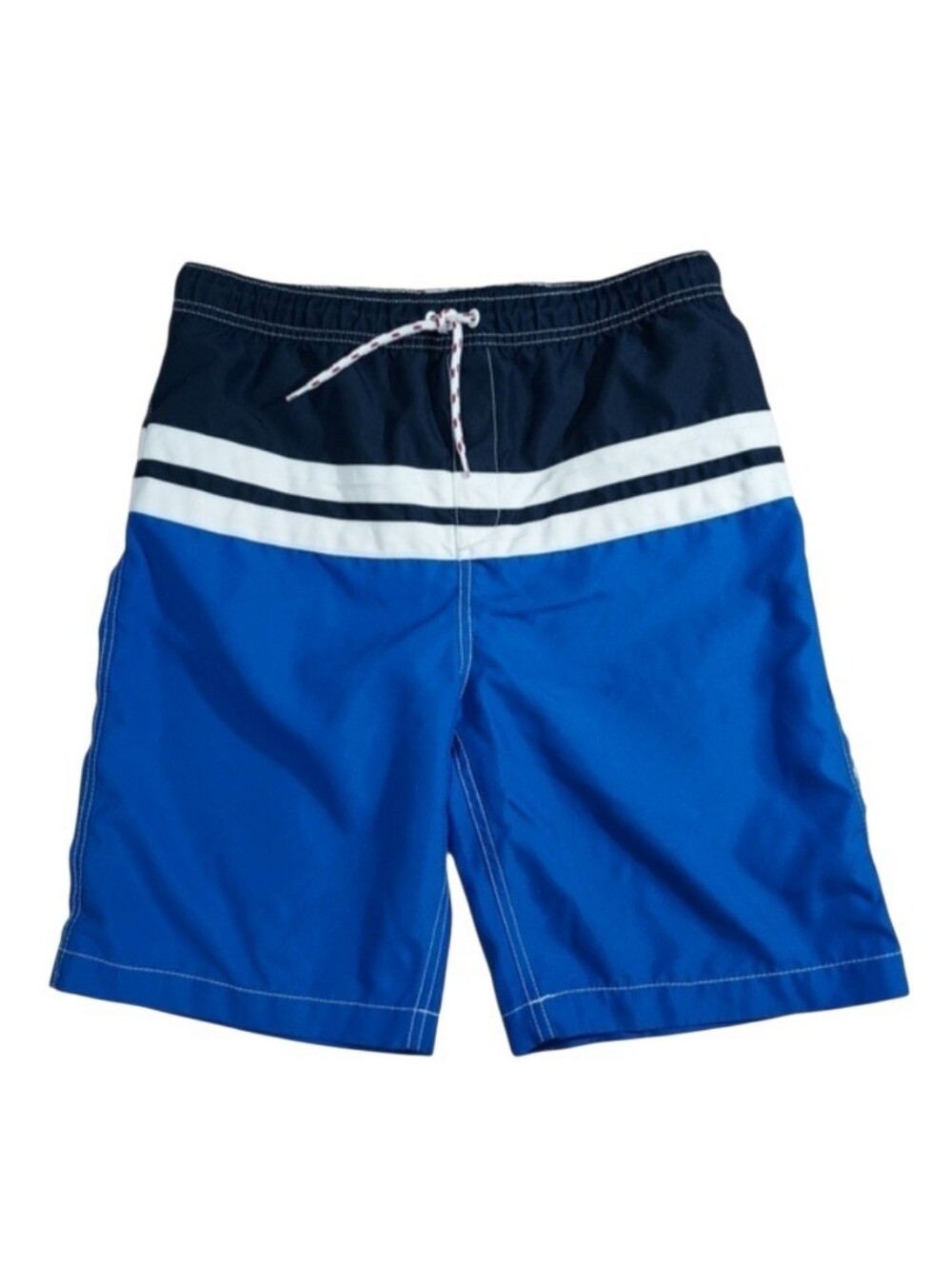 Lands End boys blue swim trunks XL 18-20